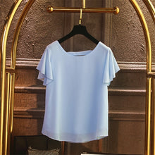 Load image into Gallery viewer, 2020 New Brand Large size Women Chiffon shirt Summer Short sleeve 5XL Women's Pullover Casual Female Top Plus size Loose Blouse