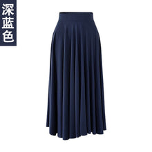 Load image into Gallery viewer, Plus Size Skirt Women Summer 2019 New Modal Loose Size Solid Skirt Fat Mm Long Skirt High Waist Pleated Long Skirt  3XL 4XL 5XL
