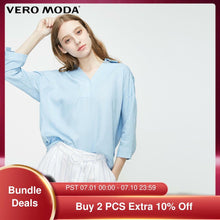 Load image into Gallery viewer, Vero Moda Women's Back Cut-outs Pure Color Tops Blouse | 31927X501
