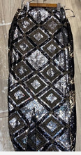 Load image into Gallery viewer, CHIC Sequin Women Long Skirt Bling Bling Sequined Geometric Vintage High Waist Ladies Slim Empire Skirts Celebrity Drop Shipping
