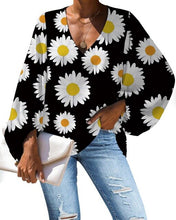 Load image into Gallery viewer, Nopersonality Casual Women Tops Shirts Spring Summer Tropical Leaves Blouses for Women Unique Female Ladies Long Sleeve Loose
