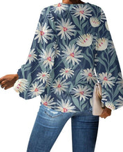 Load image into Gallery viewer, Nopersonality Casual Women Tops Shirts Spring Summer Tropical Leaves Blouses for Women Unique Female Ladies Long Sleeve Loose
