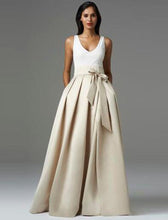 Load image into Gallery viewer, Noble Ivory Maxi Skirts A Line Pleated Chic Invisible Zipper Floor Length Long Skirts 2016 Custom Made Formal Party Long Skirts
